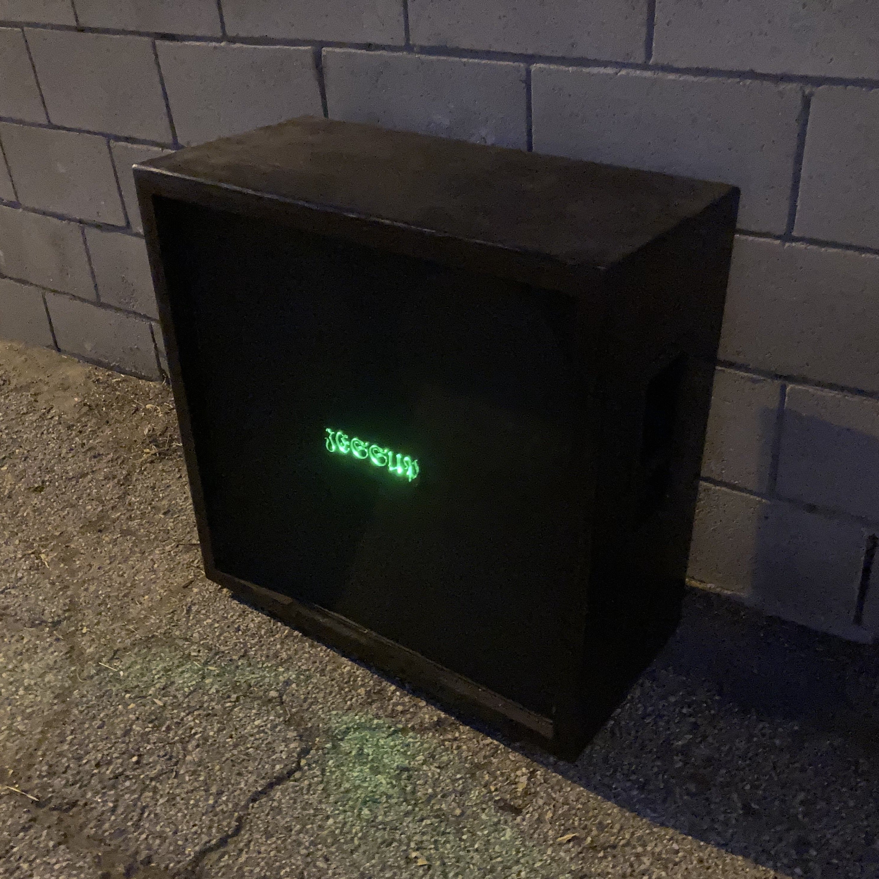 Pre Built Ready to Ship empty JESSUP 4X12 Marshall Style black